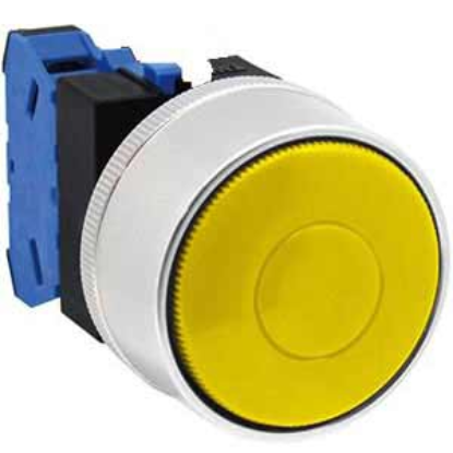 Ảnh của Nút nhấn nhả không đèn IDEC ABGW410Y-MAU D22 1NO (Vàng)