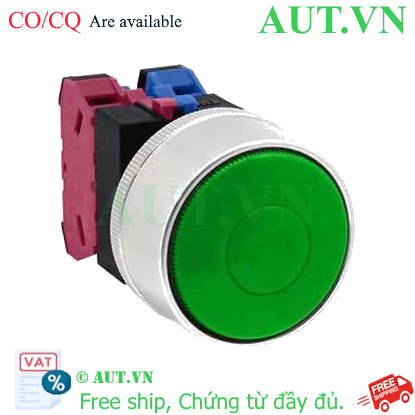 Ảnh của Nút nhấn nhả không đèn IDEC ABGW411G-MAU D22 1NO+1NC (Xanh)
