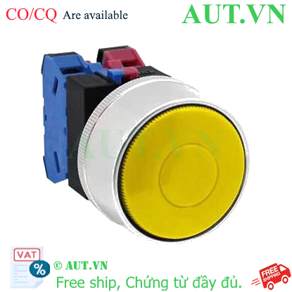 Ảnh của Nút nhấn nhả không đèn IDEC ABGW411Y-MAU D22 1NO+1NC (Vàng)