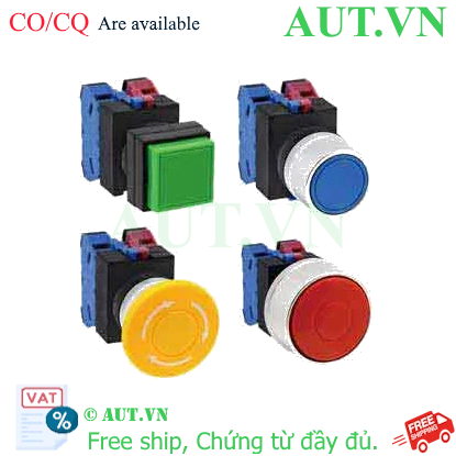 Ảnh của Nút nhấn nhả không đèn IDEC ABQW222W-MAU D22 2NO+2NC (Trắng)