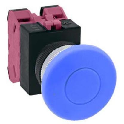 Ảnh của Nút nhấn nhả không đèn IDEC ABW402S-MAU D22 2NC (Xanh)