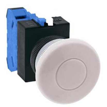 Ảnh của Nút nhấn nhả không đèn IDEC ABW410W-MAU D22 1NO (Trắng)
