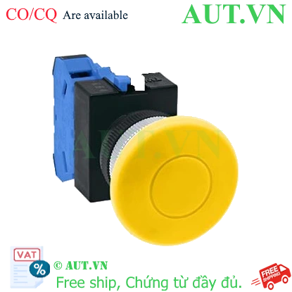 Ảnh của Nút nhấn nhả không đèn IDEC ABW410Y-MAU D22 1NO (Vàng)