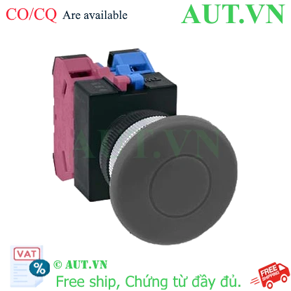 Ảnh của Nút nhấn nhả không đèn IDEC ABW411B-MAU D22 1NO+1NC (Đen)