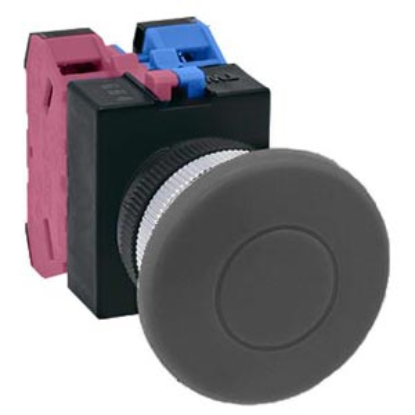 Ảnh của Nút nhấn nhả không đèn IDEC ABW411B-MAU D22 1NO+1NC (Đen)