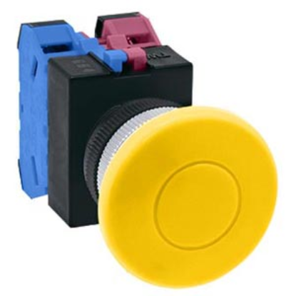 Ảnh của Nút nhấn nhả không đèn IDEC ABW411Y-MAU D22 1NO+1NC (Vàng)