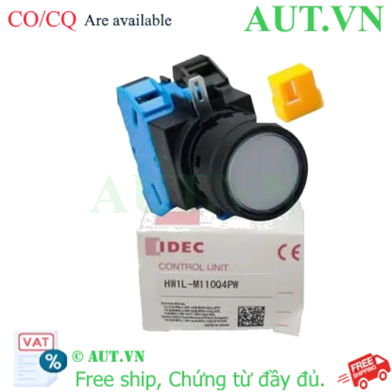Ảnh của Nút nhấn có đèn D22mm IDEC HW1L-M110Q4PW 