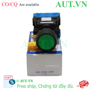 Ảnh của Nút Nhấn Có Đèn IDEC HW1L-M120Q4G - Xanh Lá, D22mm, Nhấn Nhả, 2NO