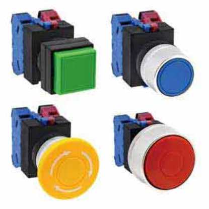 Ảnh của Nút nhấn giữ không đèn IDEC AOQW202Y D22 2NC (Vàng)