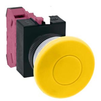 Ảnh của Nút nhấn giữ không đèn IDEC AOW401Y-MAU D22 1NC (Vàng)
