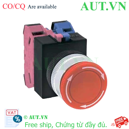 Ảnh của AVW311R Nút ấn IDEC, 24VAC, 24VDC, D16, trắng, mới