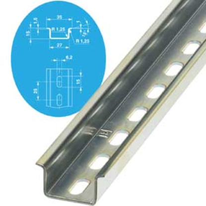 Ảnh của Thanh cài thiết bị điện PHOENIX CONTACT NS 35-15 PERF 2000MM 