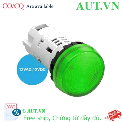 Ảnh của Đèn báo IDEC YW1P-1UQ3G, 12VAC/DC, xanh lá, hàng mới