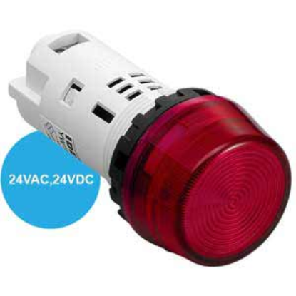 Ảnh của Đèn báo IDEC YW1P-2TUQ4R 24VAC/DC D22 (Đỏ)