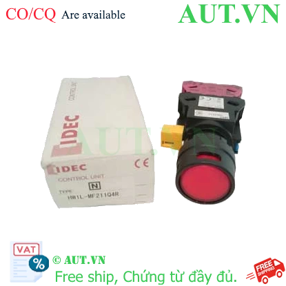 Ảnh của Nút nhấn có đèn D22mm IDEC HW1L-MF211Q4R 