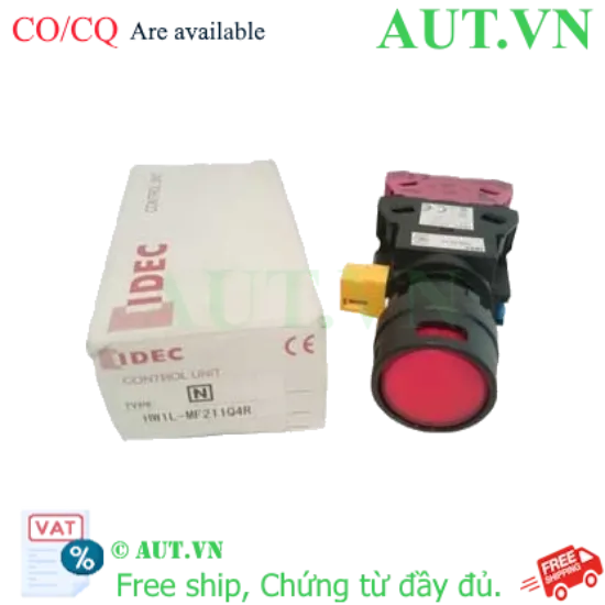 Ảnh của Nút nhấn có đèn D22mm IDEC HW1L-MF211Q4R 