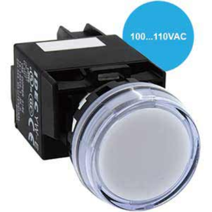 Ảnh của Đèn báo phi 22 IDEC YW1P-1BEH2PW 