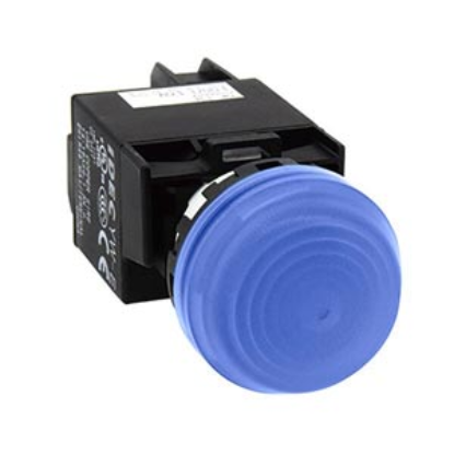 Ảnh của Đèn báo pha phi 22 YW1P-2EQM3S IDEC, màu xanh da trời