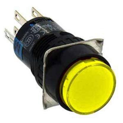 Ảnh của Nút ấn AL6M-A24YC IDEC, D16, vàng, 2NO+2NC, tốt nhất