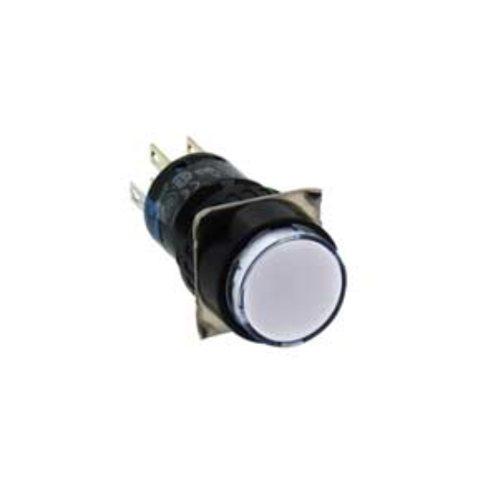 Ảnh của Nút nhấn nhả có đèn IDEC AL6M-M24WC 24VAC/DC D16 2NO+2NC (Trắng)