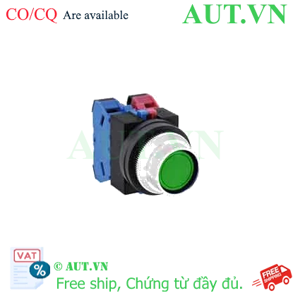 Ảnh của Nút nhấn nhả không đèn IDEC ABFS211NG D25 1NO+1NC (Xanh)