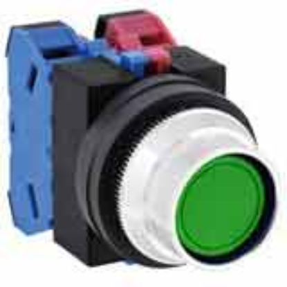 Ảnh của Nút nhấn nhả không đèn IDEC ABFS211NG D25 1NO+1NC (Xanh)