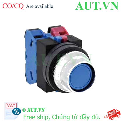 Ảnh của Nút nhấn nhả không đèn IDEC ABFS211NS D25 1NO+1NC (Xanh)