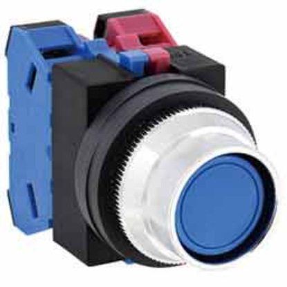 Ảnh của Nút nhấn nhả không đèn IDEC ABFS211NS D25 1NO+1NC (Xanh)