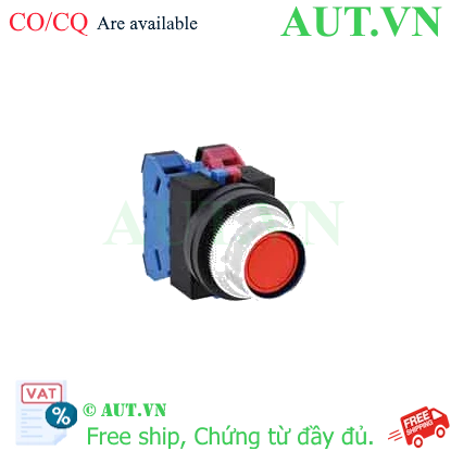 Ảnh của Nút nhấn nhả không đèn IDEC ABFS211NR D25 1NO+1NC (Đỏ)