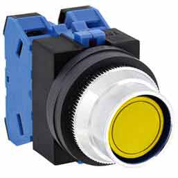 Ảnh của Nút nhấn nhả không đèn IDEC ABFS220NY D25 2NO (Vàng)