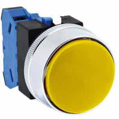 Ảnh của Nút nhấn nhả không đèn IDEC ABGS310NY D25 1NO (Vàng)