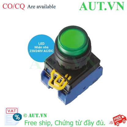 Ảnh của Nút nhấn có đèn YW1L-M2E20QM3G IDEC, 220VAC, D16