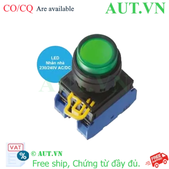 Ảnh của Nút nhấn có đèn YW1L-M2E20QM3G IDEC, 220VAC, D16