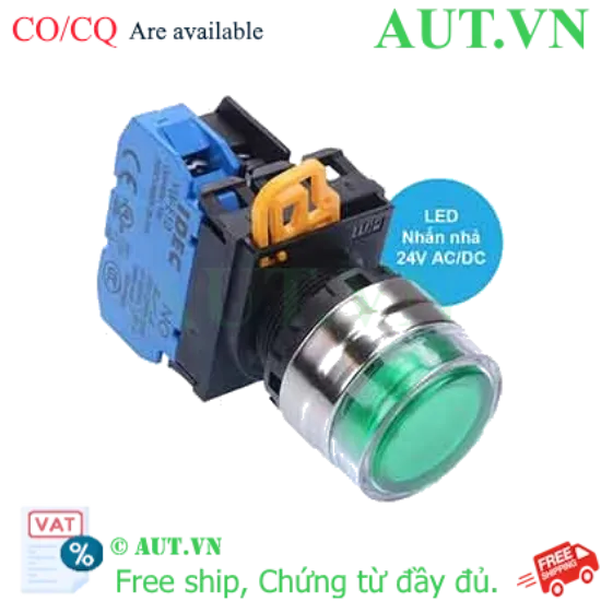Ảnh của Nút nhấn công tắc có IDEC YW4L-MF2E10Q4G, 24VAC/DC, 1NO