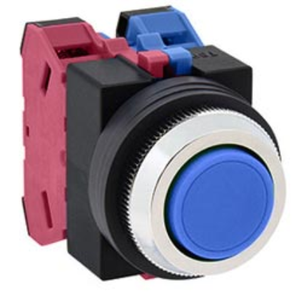 Ảnh của Nút nhấn nhả không đèn IDEC ABS111NS D25 1NO+1NC (Xanh)