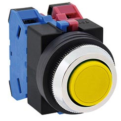 Ảnh của Nút nhấn nhả không đèn IDEC ABS111NY D25 1NO+1NC (Vàng)