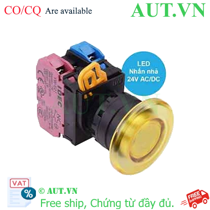Ảnh của Nút nhấn công tắc có LED YW1L-M4E11Q4Y IDEC, tốt