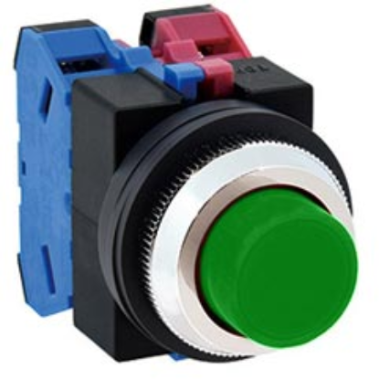 Ảnh của Nút nhấn nhả không đèn IDEC ABS211NG D25 1NO+1NC (Xanh)