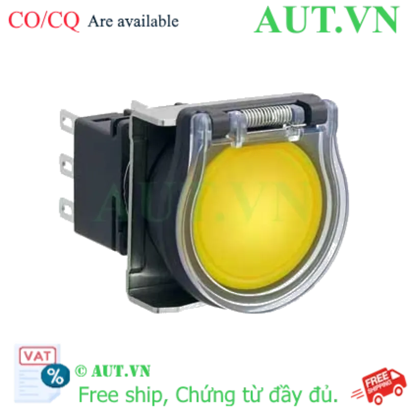 Ảnh của Nút nhấn giữ có đèn IDEC LBW6GL-A1T24VY 24VAC/DC D22 2NO+2NC (Vàng)