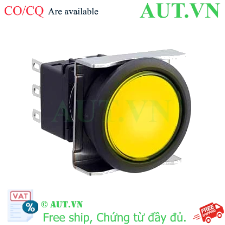 Ảnh của Nút nhấn giữ có đèn IDEC LBW6L-A1T14VY 24VAC/DC D22 1NO+1NC (Vàng)