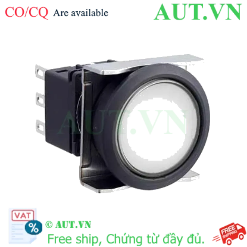 Ảnh của Nút nhấn giữ có đèn IDEC LBW6L-A1T64PW 24VAC/DC D22 2NO+2NC (Trắng)