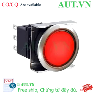 Ảnh của Nút nhấn giữ có đèn IDEC LBW6ML-A1T24R 24VAC/DC D22 2NO+2NC (Đỏ)