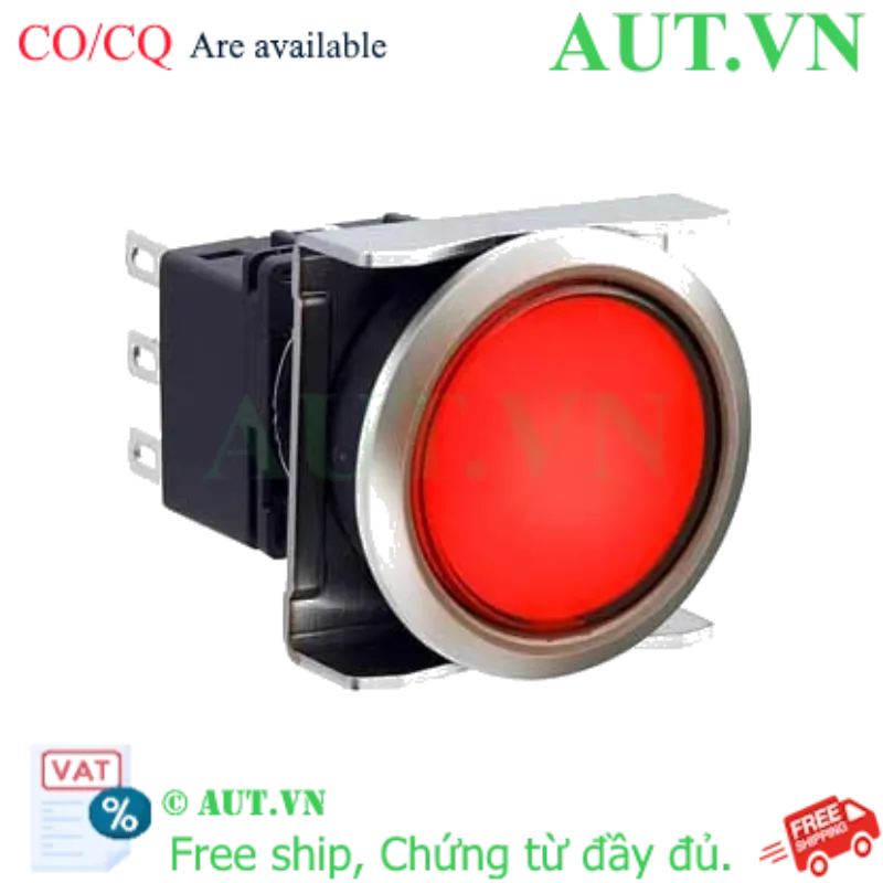 Ảnh của Nút nhấn giữ có đèn IDEC LBW6ML-A1T24R 24VAC/DC D22 2NO+2NC (Đỏ)