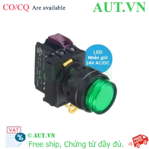 Ảnh của Nút nhấn giữ có đèn IDEC YW1L-A2E01Q4G 24VAC/DC D22 1NC (Xanh)