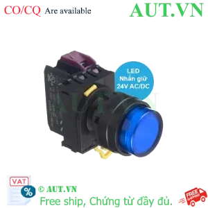 Ảnh của Nút nhấn giữ có đèn IDEC YW1L-A2E01Q4S 24VAC/DC D22 1NC (Xanh)