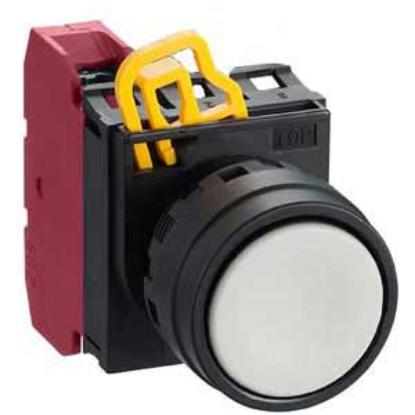 Ảnh của Nút nhấn nhả không đèn IDEC YW1B-M1E01W D22 1NC (Trắng)