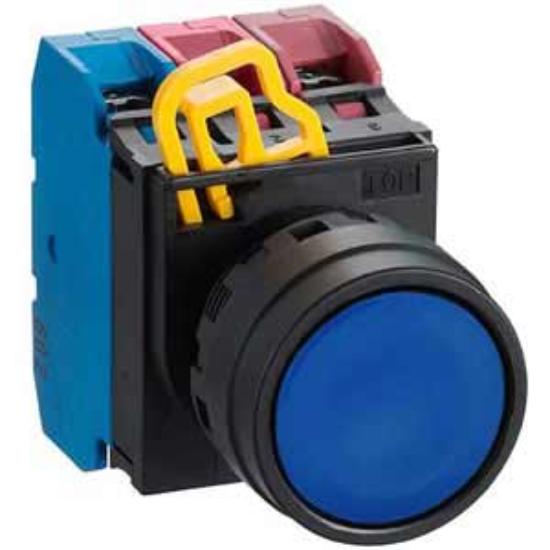 Ảnh của Nút nhấn nhả không đèn IDEC YW1B-M1E12S D22 1NO+2NC (Xanh)