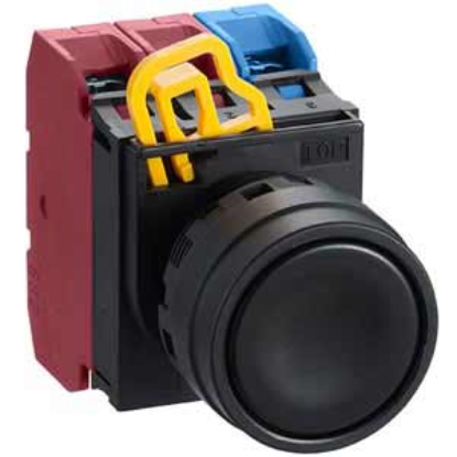 Ảnh của Nút nhấn nhả không đèn IDEC YW1B-M1E12B D22 1NO+2NC (Đen)