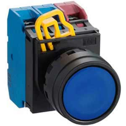 Ảnh của Nút nhấn nhả không đèn IDEC YW1B-M1E21S D22 2NO+1NC (Xanh)