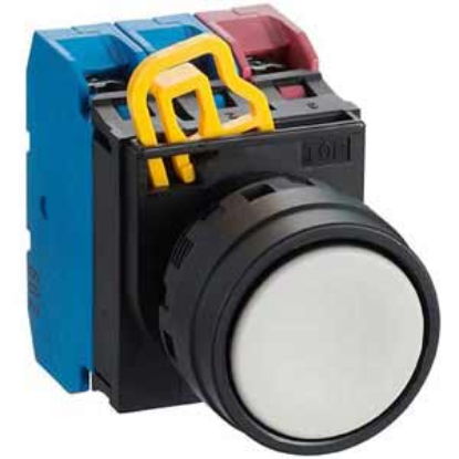 Ảnh của Nút nhấn nhả không đèn IDEC YW1B-M1E21W D22 2NO+1NC (Trắng)